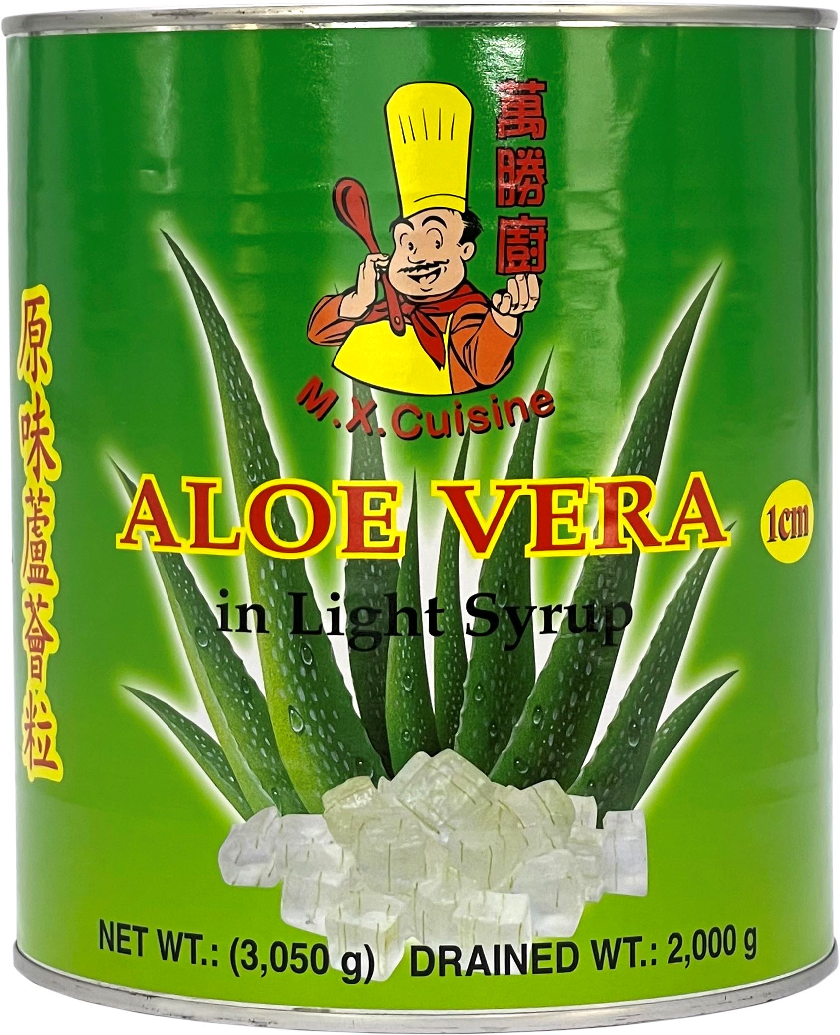 Product Cover Image: M.X. Cuisine - Aloe Vera in Light Syrup (1cm) 3kg
