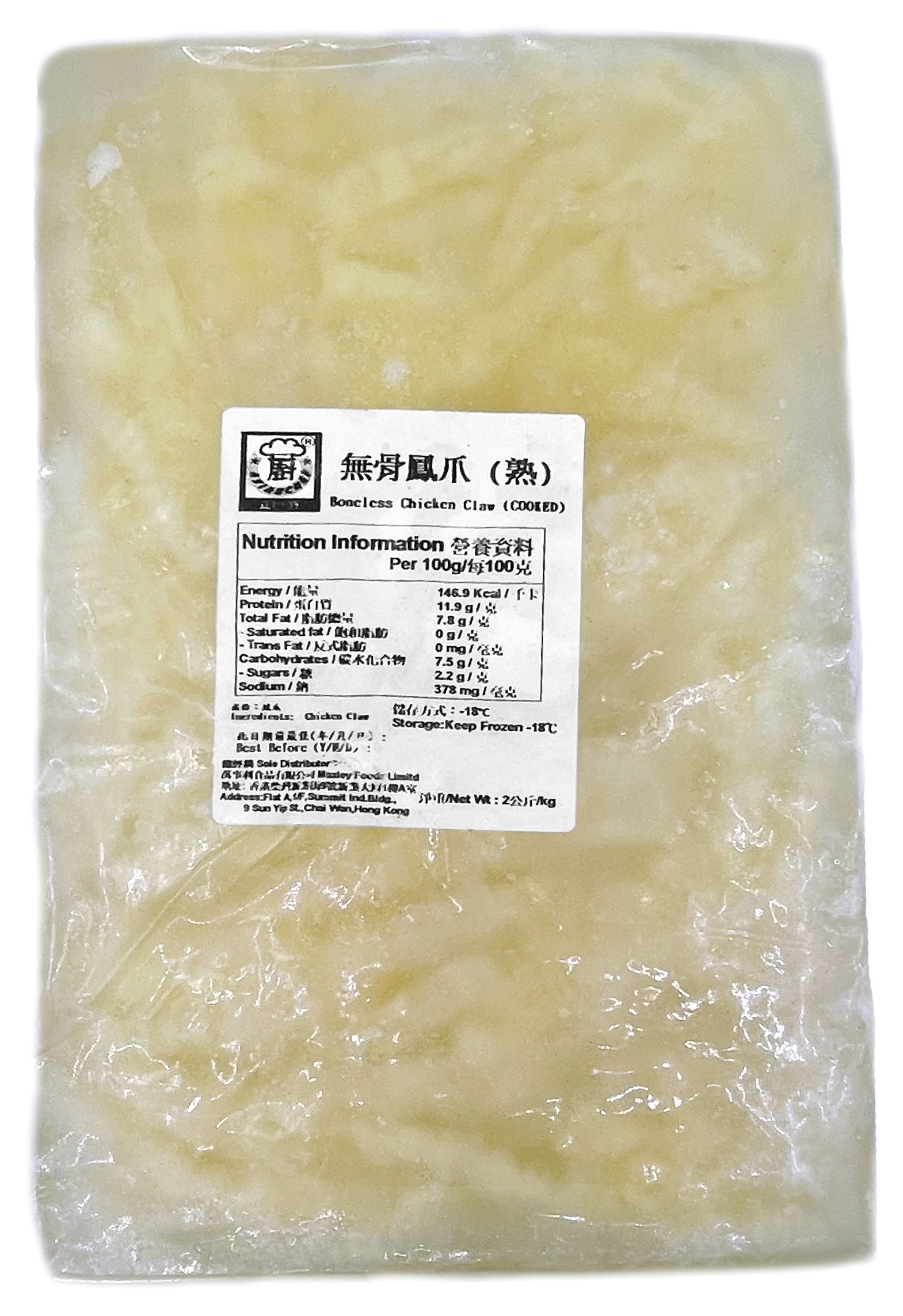 產品封面圖片：王子亞洲廚 - 無骨鳳爪-熟 (-18℃) 2kg